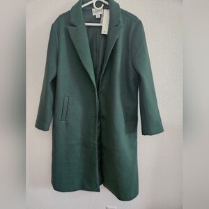 Vigoss   Oversize Pea Coat In Kelly Green  XL
